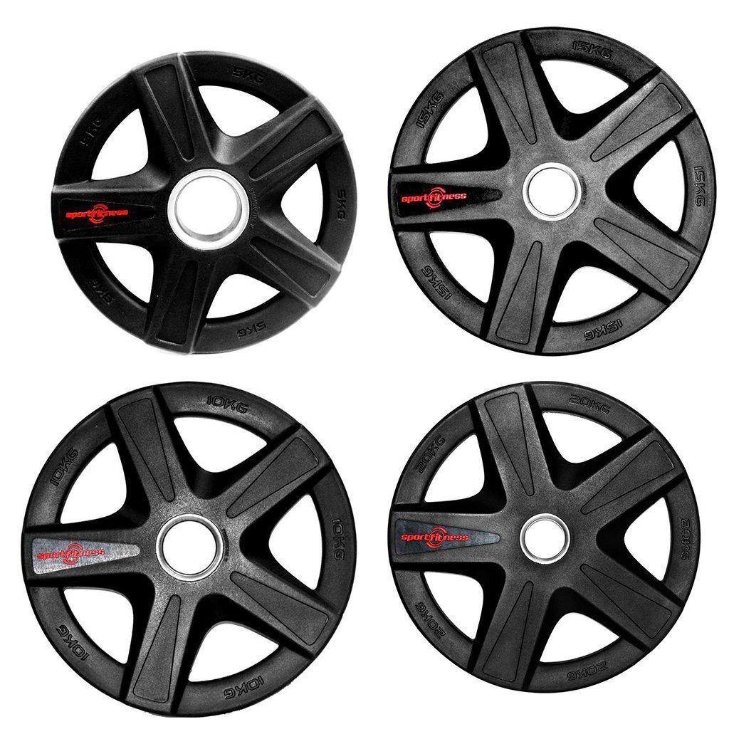 Disco OlΓmpico en Caucho Inyectado Premium 2β Sportfitness