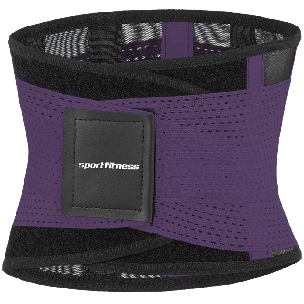 Cinturón Faja Abdominal Negro Morado