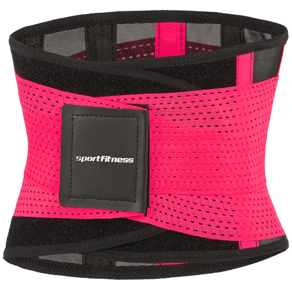 Cinturón Faja Abdominal Negro Fucsia