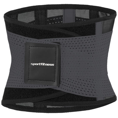 Cinturón Faja Abdominal Negro Gris