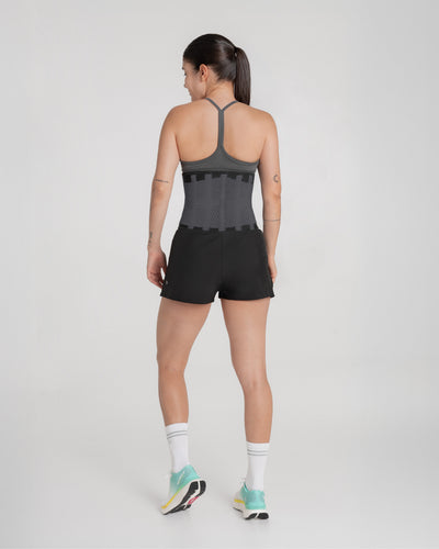 Cinturón Faja Abdominal Negro Gris