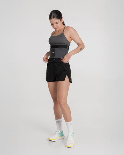 Cinturón Faja Abdominal Negro Gris