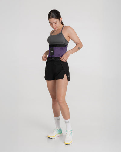 Cinturón Faja Abdominal Negro Morado
