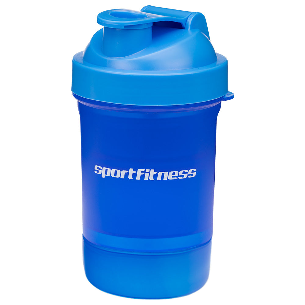 Shaker 500ML con Mezclador y Compartimientos