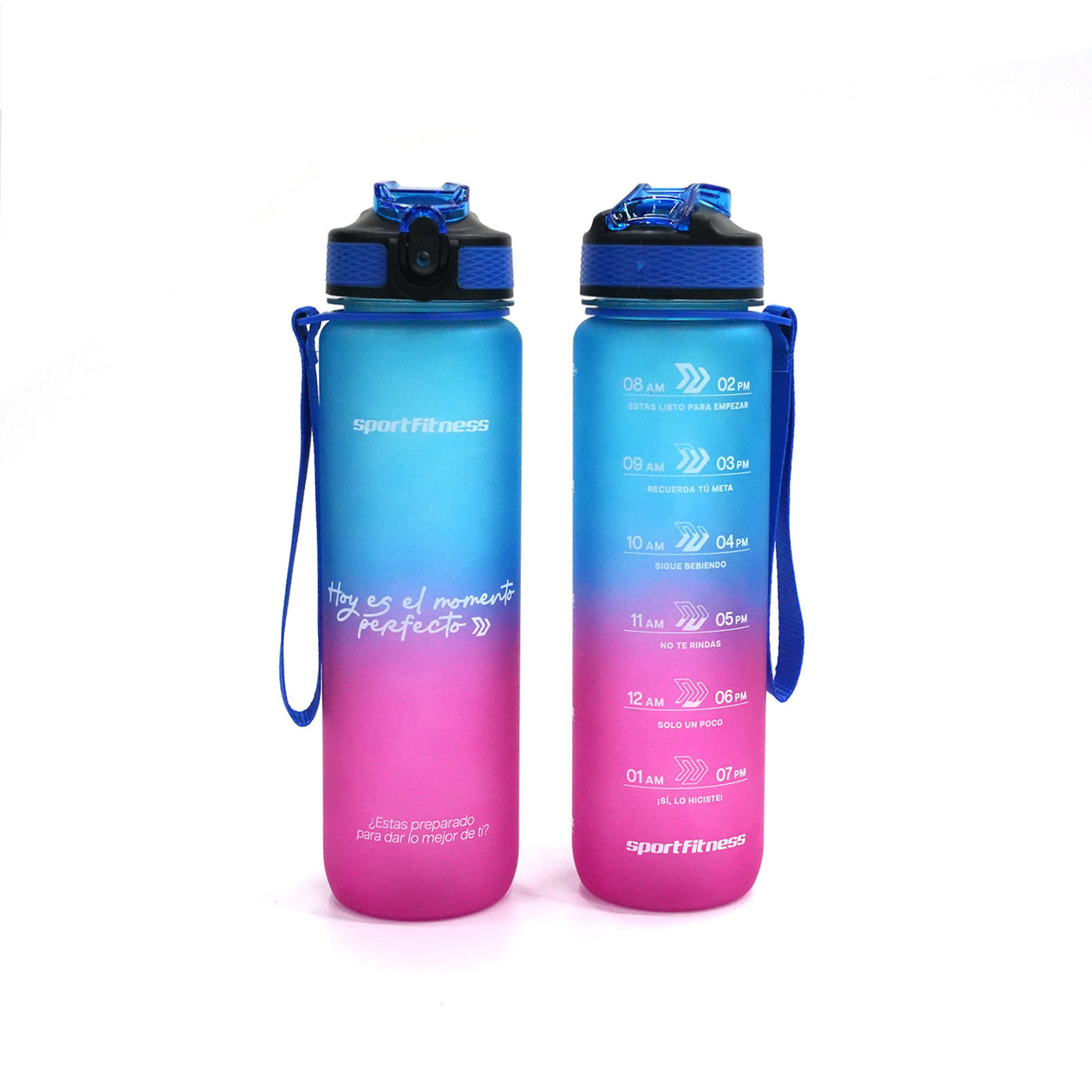 Termo deportivo (1 lt) Fucsia / Azul