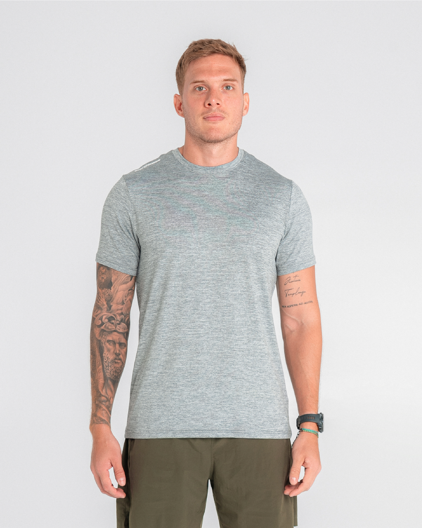 Camiseta Manga Corta Rout Gris