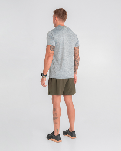 Camiseta Manga Corta Rout Gris