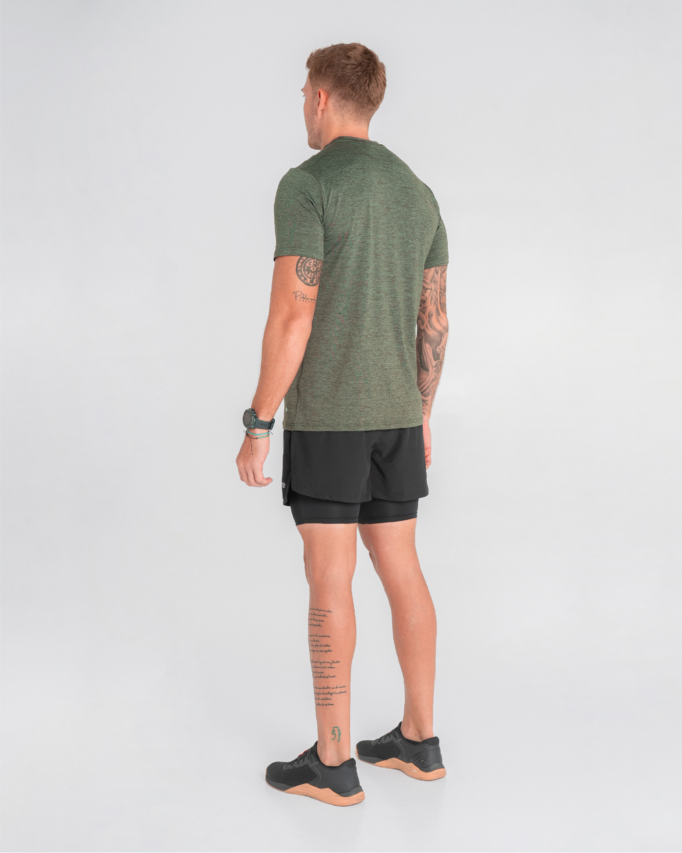 Camiseta Manga Corta Rout Verde Oliva