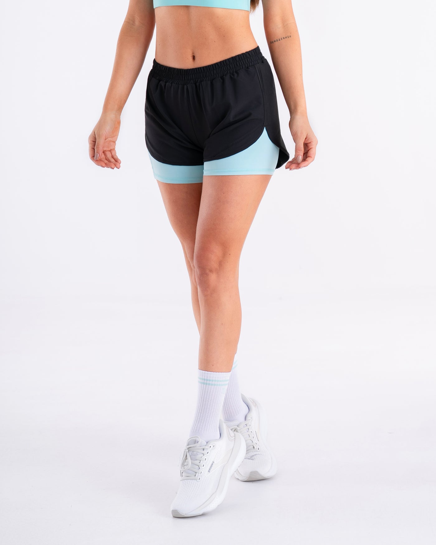 Pantaloneta Short Cute Negro-Menta