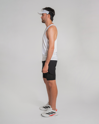 Camiseta Manga Sisa Hombre Runlite Blanco
