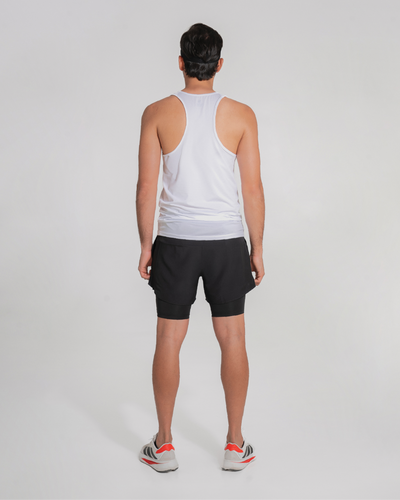 Camiseta Manga Sisa Hombre Runlite Blanco