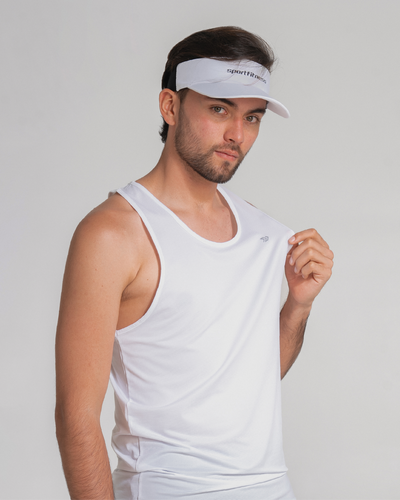 Camiseta Manga Sisa Hombre Runlite Blanco