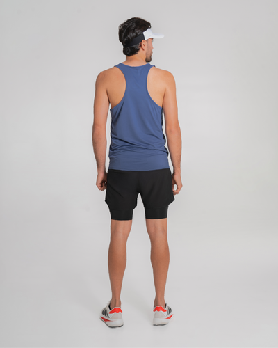 Camiseta Manga Sisa Hombre Runlite Navy
