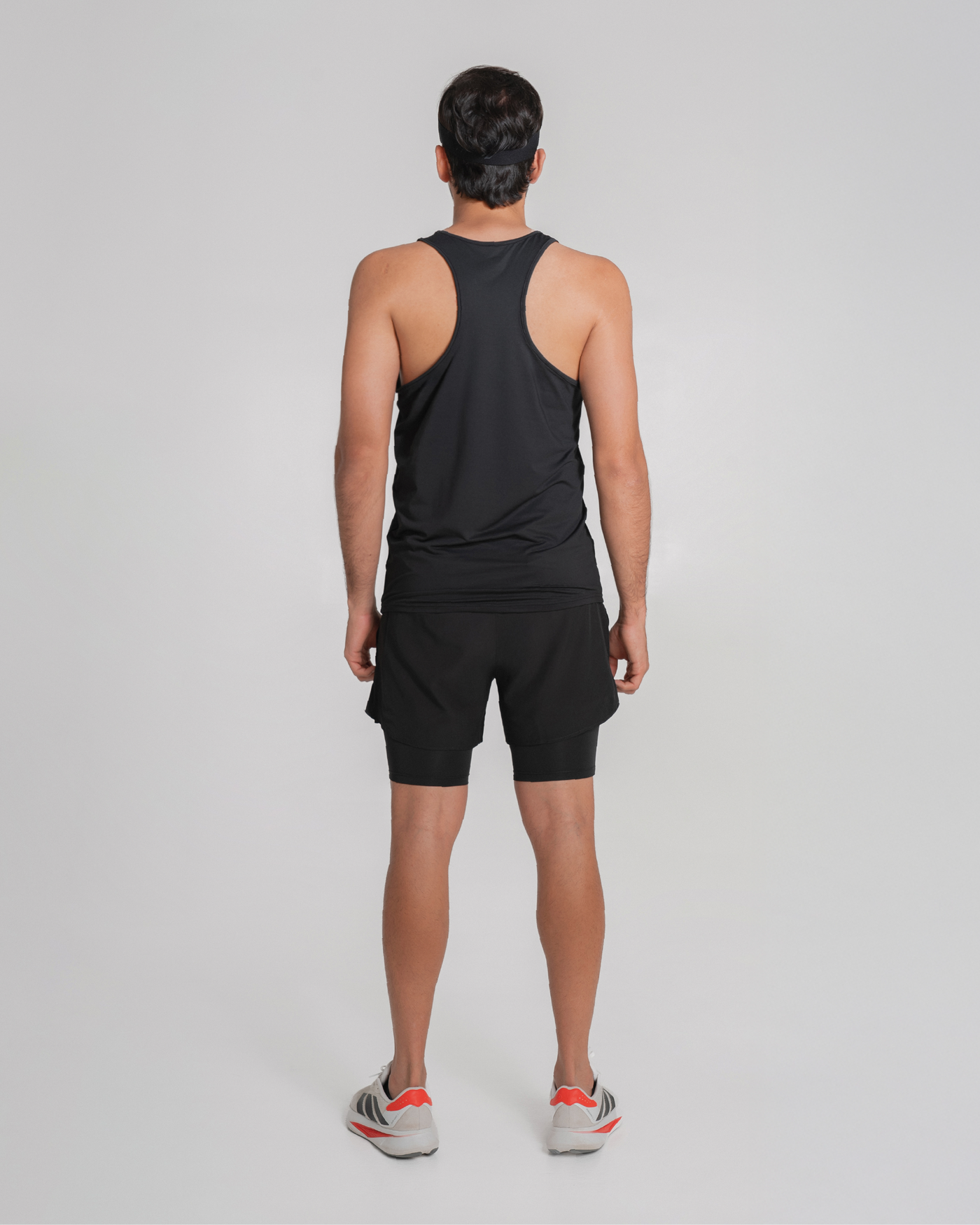 Camiseta Manga Sisa Hombre Runlite Negro