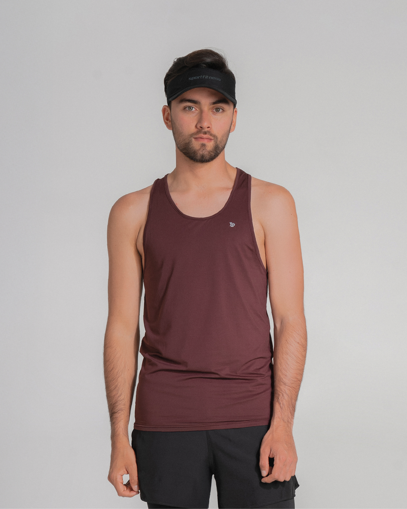Camiseta Manga Sisa Hombre Runlite Vino