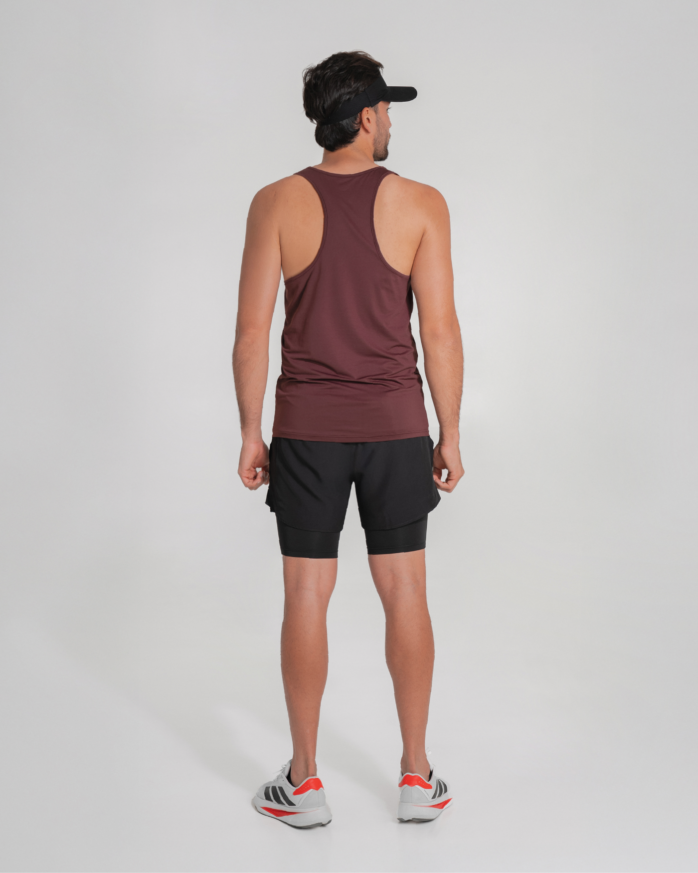 Camiseta Manga Sisa Hombre Runlite Vino
