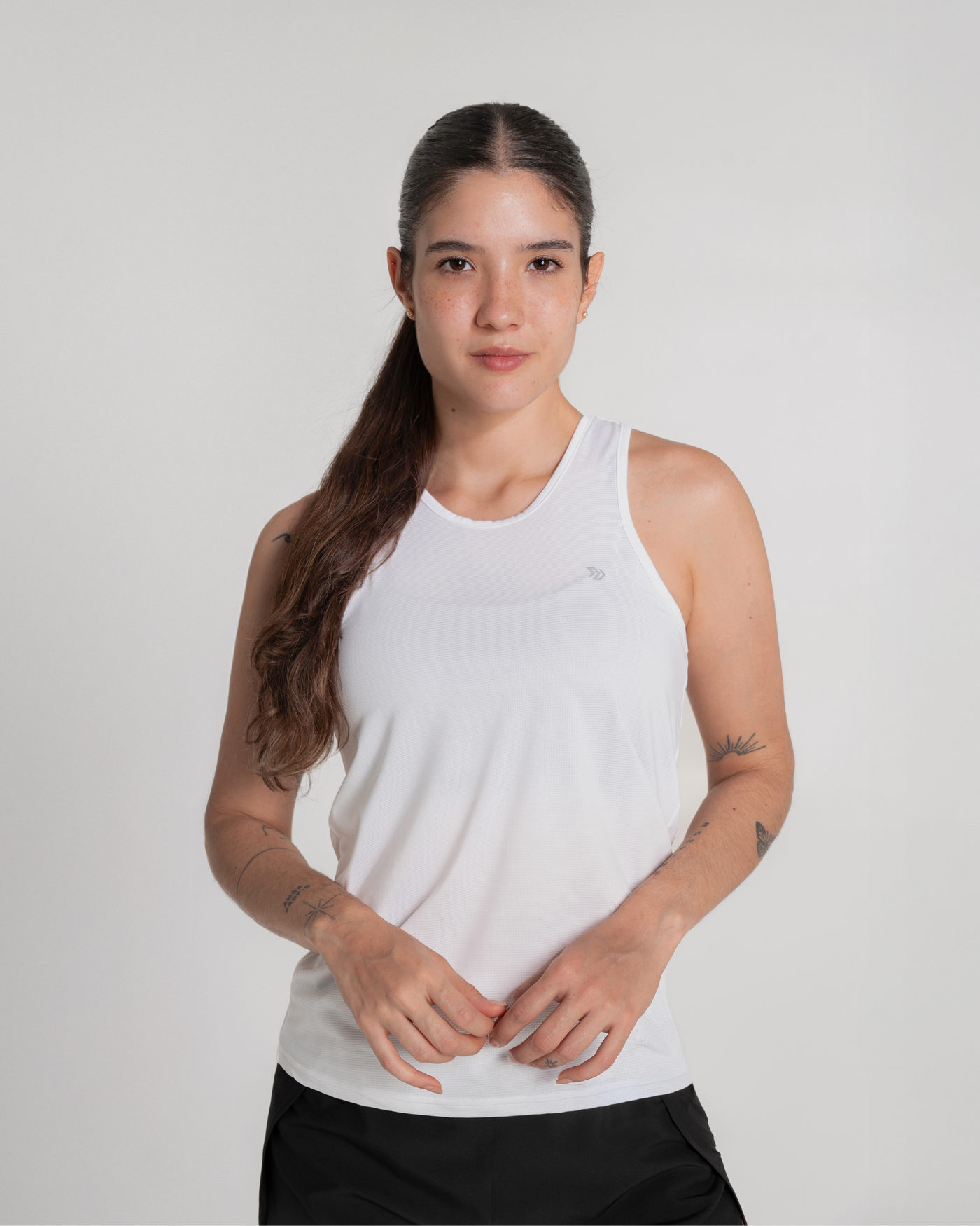 Camiseta Manga Sisa Runlite Blanco