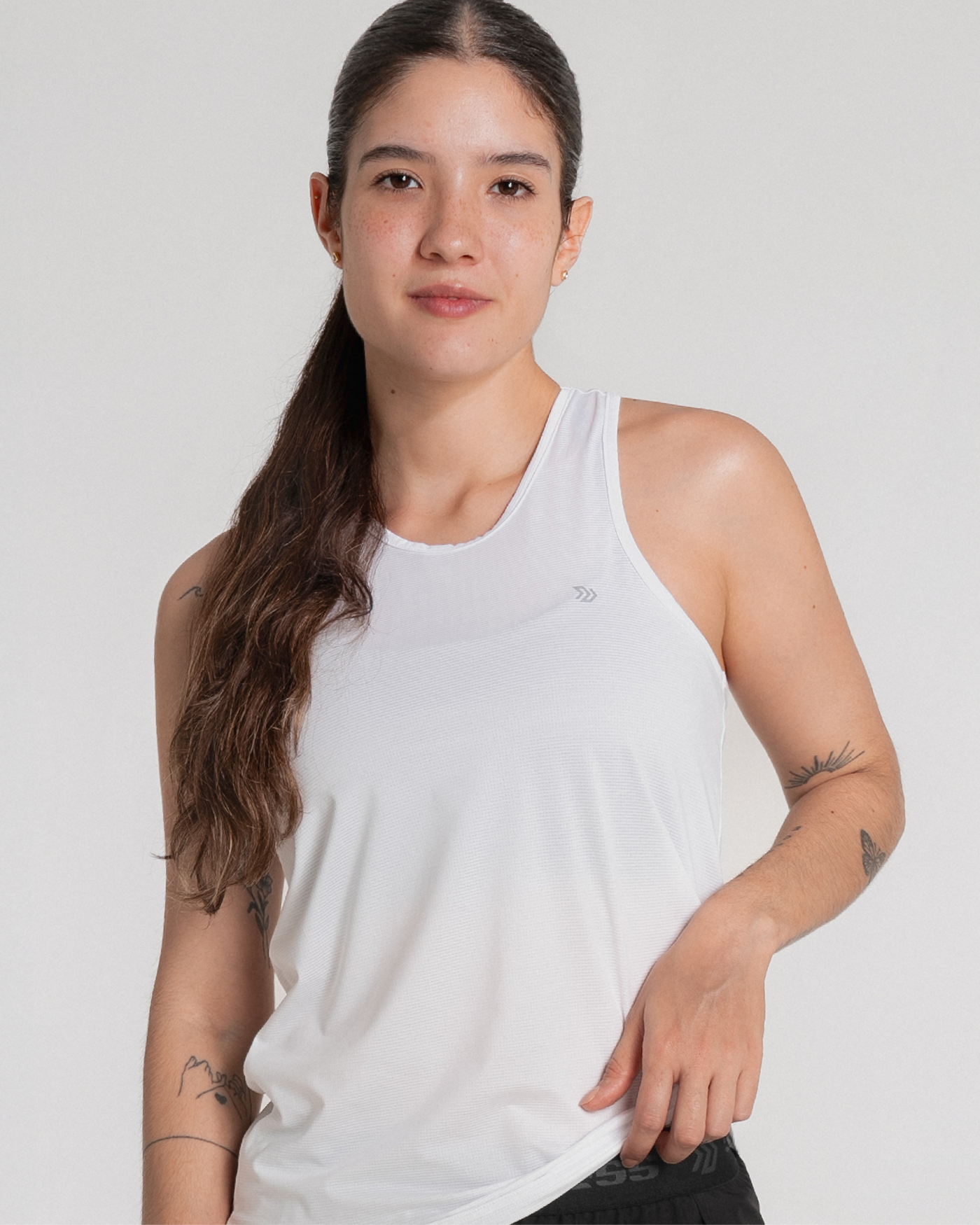 Camiseta Manga Sisa Runlite Blanco