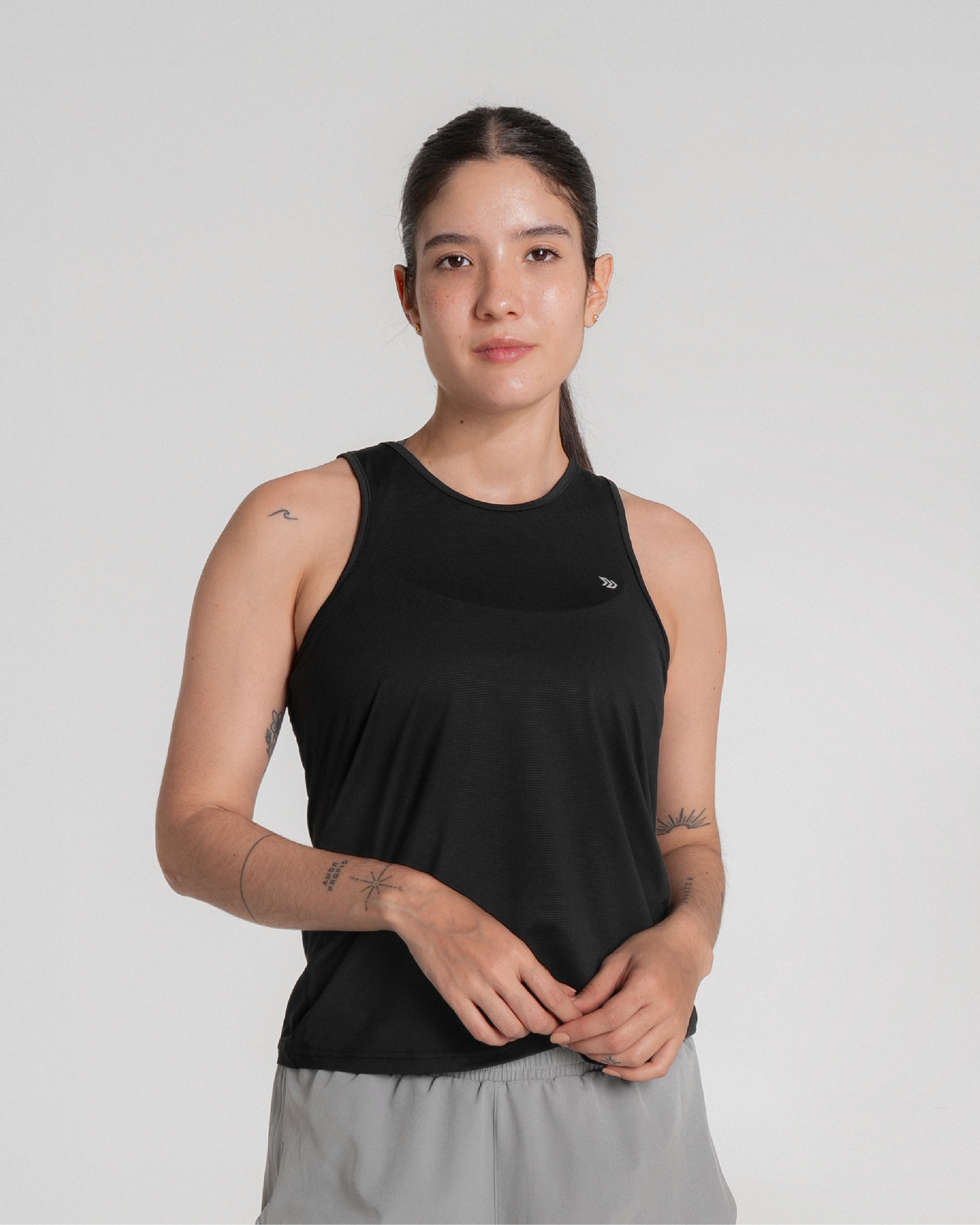 Camiseta Manga Sisa Runlite Negro