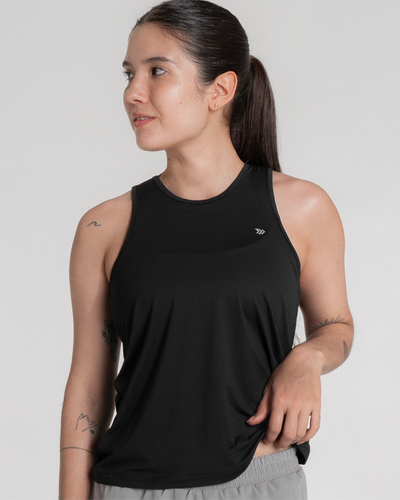 Camiseta Manga Sisa Runlite Negro