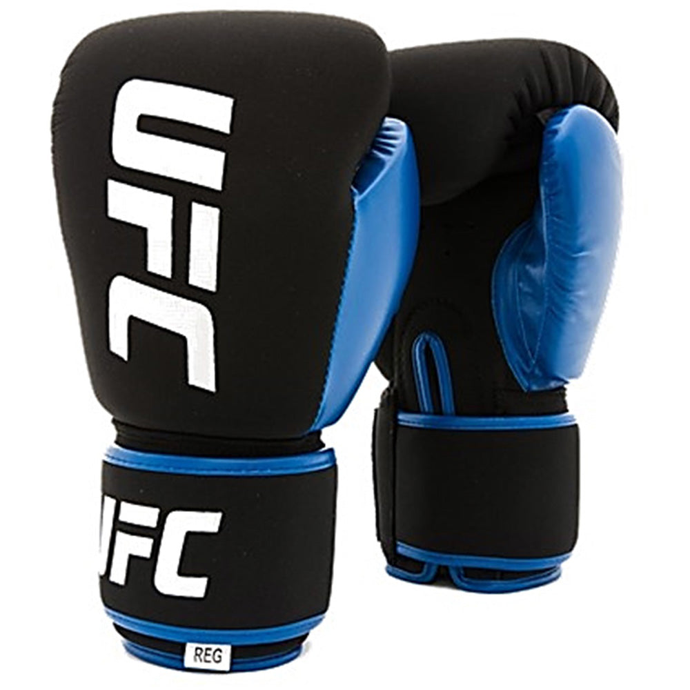 Guantes Boxeo UFC Cortos Negro Azul