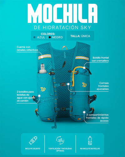 Mochila De Running Sky Azul