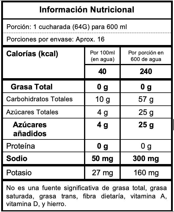 Bebida Hidrante Endurance Pro X 100 GRS