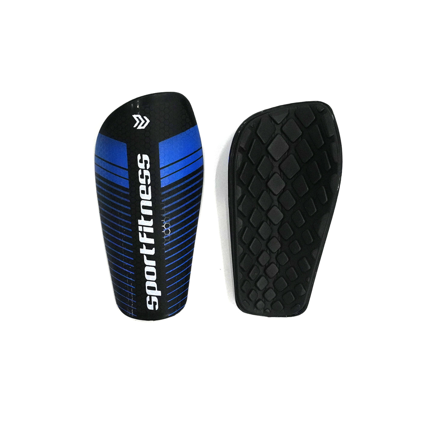 Espinilleras De Futbol Negro Azul