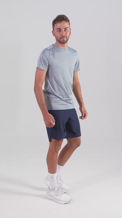Camiseta Manga Corta Rout Gris