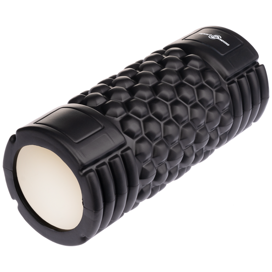 Rodillo De Espuma Grabado Grande Negro 5x13 pul Sport Fitness X 1