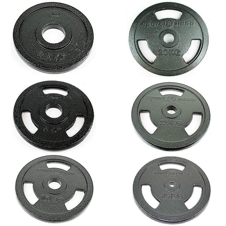 Barra Olimpica Disco Fundicion 20 Kg Discos Pesas Discos De